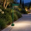 Lampioncino da esterno moderno quadrato verde bosco led 10w 3000k ip65 60cm