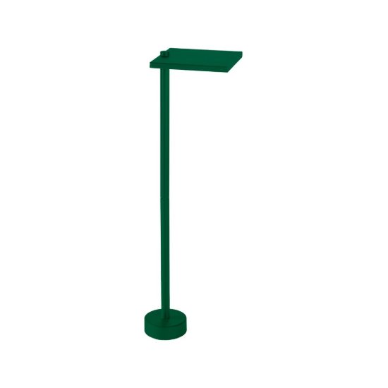 Lampioncino da esterno moderno quadrato verde bosco led 10w 3000k ip65 60cm