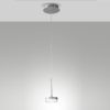 Fabas luce dunk lampada led 8w 3000k a sospensione moderna alluminio spazzolato
