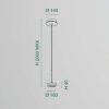 Fabas luce dunk lampada led 8w 3000k a sospensione moderna alluminio spazzolato