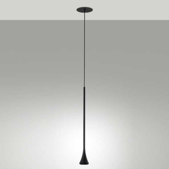 Fabas susa lampada a sospensione nera da incasso led 5w 3000k