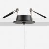 Fabas susa lampada a sospensione nera da incasso led 5w 3000k
