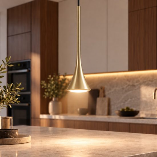 Fabas susa lampada da incasso a sospensione ottone led 5w 3000k