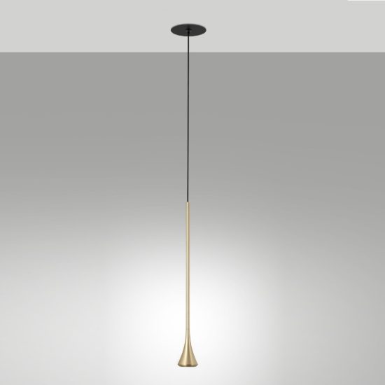 Fabas susa lampada da incasso a sospensione ottone led 5w 3000k