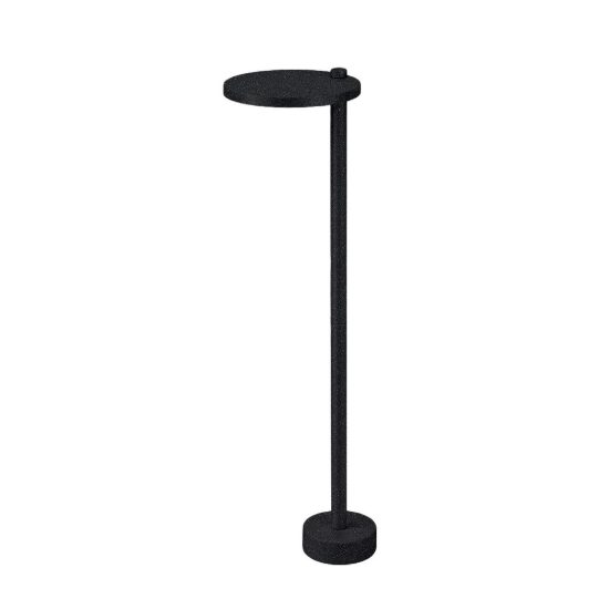 Lampione moderno rotonda antracite da esterno led 10w 3000k ip65 60cm