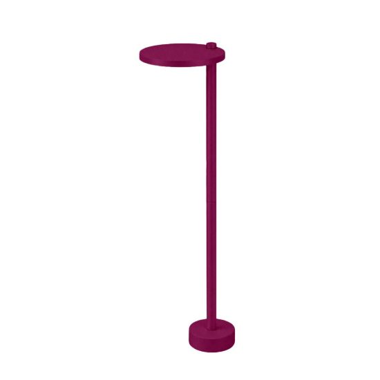 Lampioncino led 10w 3000k ip65 60cm moderno da esterno giardino rotondo magenta