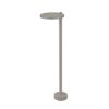 Lampioncino led 10w 3000k ip65 moderno da esterno giardino rotondo tortora 60cm