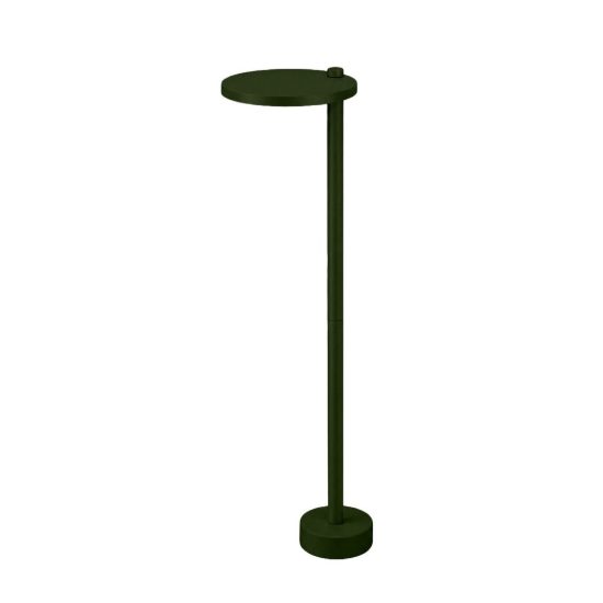 Lampioncino led 10w 3000k ip65 60cm da esterno moderno rotondo verde oliva