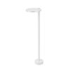 Lampione da giardino led 10w 3000k ip65 moderno rotondo bianco 60cm