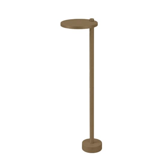 Lampioncino moderno per esterno rotondo sabbia led 10w 3000k ip65 60cm