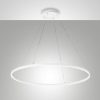 Fabas giotto lampadario a sospensione anello bianco led 60w 4000k dimmerabile dali