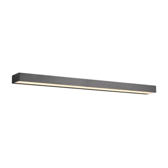 Applique per bagno led 13w 3000k nero opaco 90cm