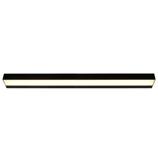 Applique per bagno led 13w 3000k nero opaco 90cm
