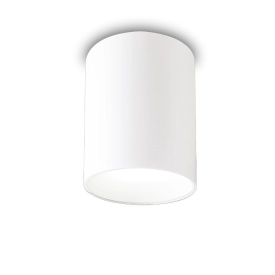 Ideal lux nitro pl d10 faretto da soffitto cilindro bianco led 3000k