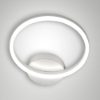 Fabas luce giotto applique led 18w 3000k dimmerabile moderna bianca