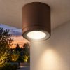 Faretto led 8,5w 3000k ip65 moderno da esterno soffitto cilindrico ruggine