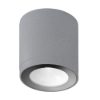 Faretto da esterno soffitto led 8,5w 3000k ip65 cilindrico moderno grigio perla