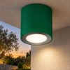 Faretto da esterno soffitto moderno cilindrico verde bosco led 8,5w 3000k ip65