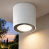 Faretto da esterno soffitto led 8,5w 3000k ip65 moderno cilindrico bianca