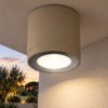 Faretto da esterno a soffitto cilindrico sabbia led 8,5w 3000k ip65