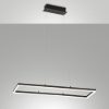 Fabas lampadario bard per ufficio moderno lineare nero led 52w 3000k dimmerabile