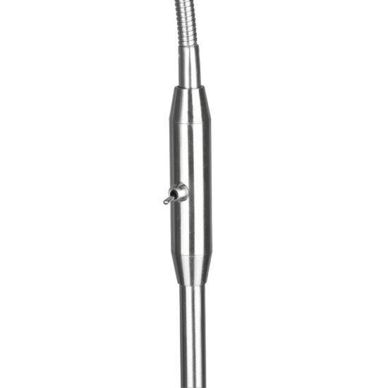 Lampada da terra per salotto luce da lettura nichel opaco