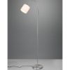 Lampada da terra per salotto luce da lettura nichel opaco