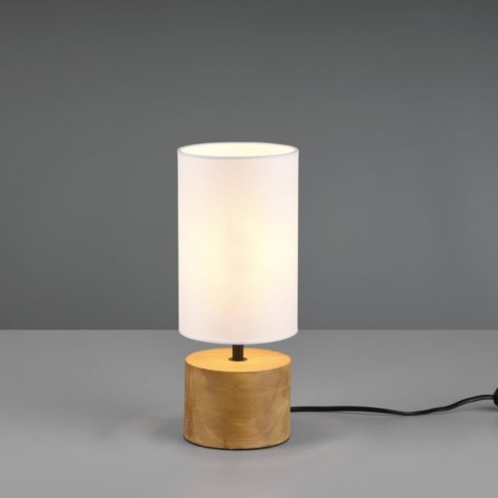Lampada da tavolo per soggiorno naturale legno