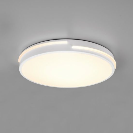 Plafoniera moderna bianco led cct 2700k 6500k con telecomando