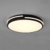 Plafoniera led cct 2700k 6500k con telecomando tonda nero opaco