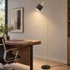 Lampada da terra per ufficio luce orientabile led 4w 2700k nero oro