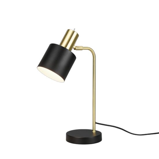 Lampada da scrivania per ufficio nera oro led 2700k