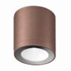 Faretto led 8,5w 3000k ip65 moderno da esterno soffitto cilindrico oro rosato