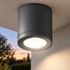 Faretto moderno cilindrico antracite da esterno soffitto led 8,5w 3000k ip65