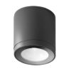 Faretto moderno cilindrico antracite da esterno soffitto led 8,5w 3000k ip65