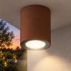 Faretto led 8,5w 3000k ip65 moderno da esterno soffitto cilindrico rame opaco
