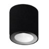 Faretto moderno cilindrico nero da esterno soffitto led 8,5w 3000k ip65
