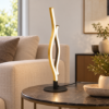 Lampada da tavolo design ottone led cct 2300k 4000k dimmerabile