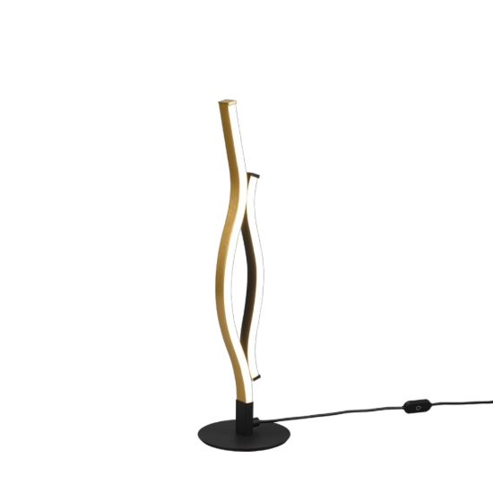 Lampada da tavolo design ottone led cct 2300k 4000k dimmerabile