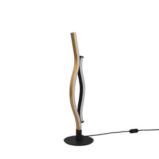 Lampada da tavolo design ottone led cct 2300k 4000k dimmerabile