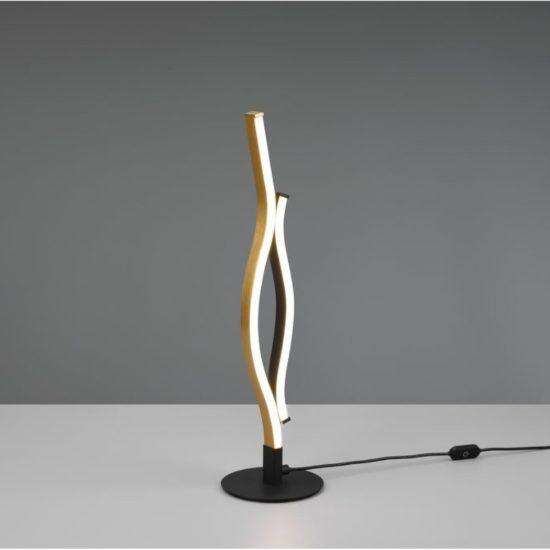 Lampada da tavolo design ottone led cct 2300k 4000k dimmerabile
