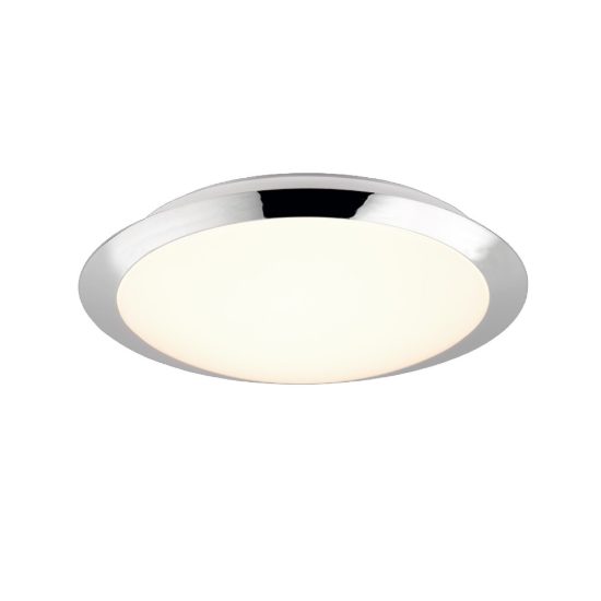 Plafoniera per bagno cromo led 3000k ip44