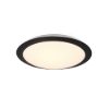 Plafoniera bagno led 12w 3000k ip44 nero opaco 29cm