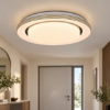 Plafoniera moderna led cct 3000k 6000k bianca con telecomando