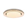Plafoniera moderna led cct 3000k 6000k bianca con telecomando