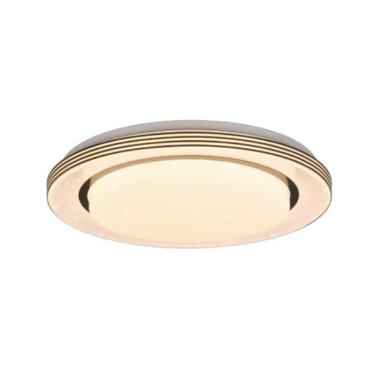 Plafoniera moderna led cct 3000k 6000k bianca con telecomando