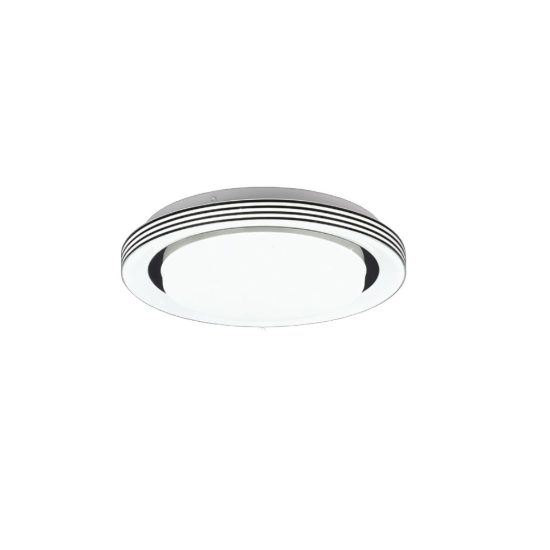 Plafoniera moderna led cct 3000k 6000k con telecomando nero opaco