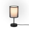 Abat-jour per camera da letto nero led 2700k