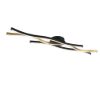 Plafoniera moderna led cct 2300k 4000k dimmerabile ottone nero