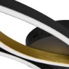 Plafoniera moderna led cct 2300k 4000k dimmerabile ottone nero